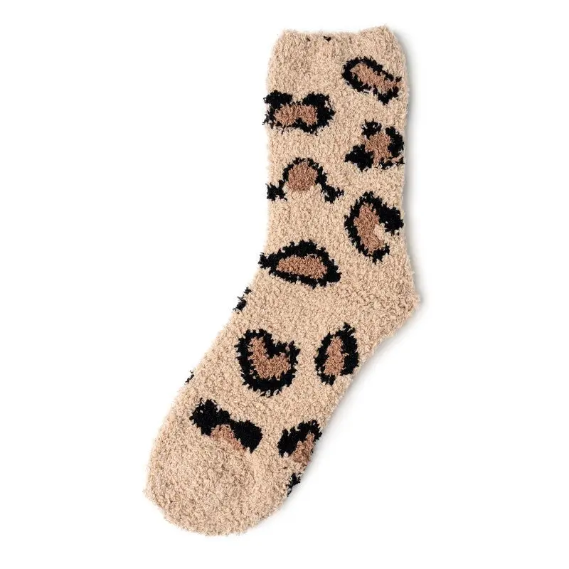 Hello Mello Cat Nap Lounge Socks Tan