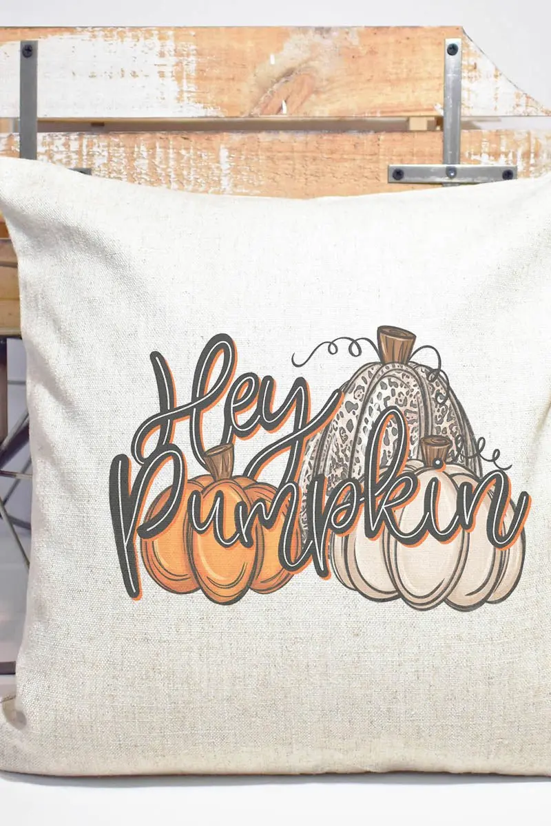 Hey Pumpkin Decorative Pillow Cover