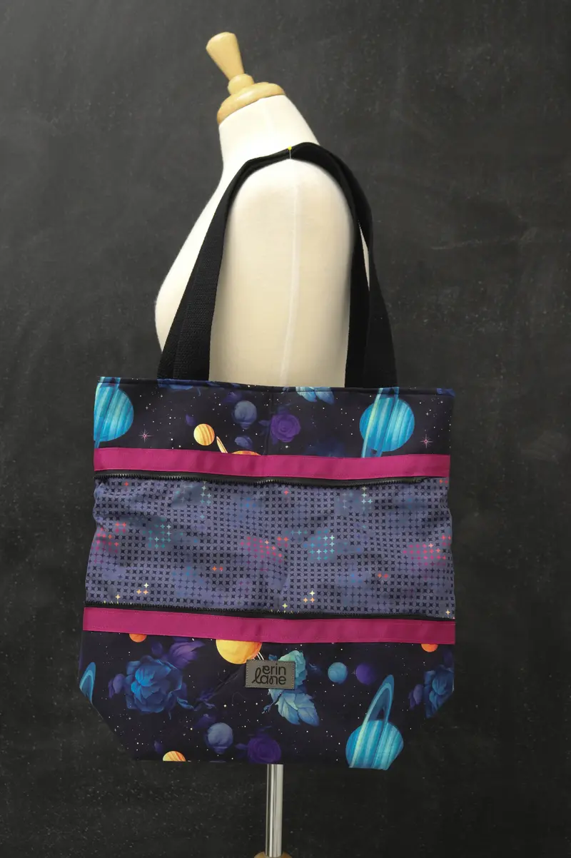 Hidden Potential Expanding Tote Bag in Botancial Orbit
