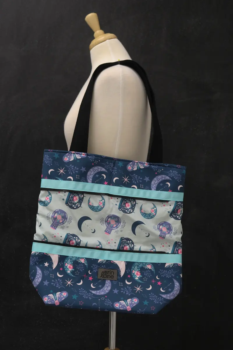 Hidden Potential Expanding Tote Bag in Crescent Sonata