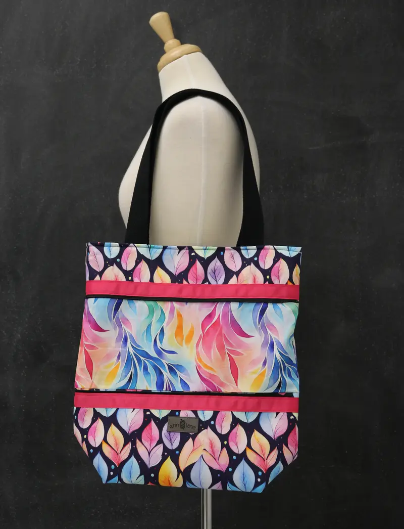 Hidden Potential Expanding Tote Bag in Falling for Color