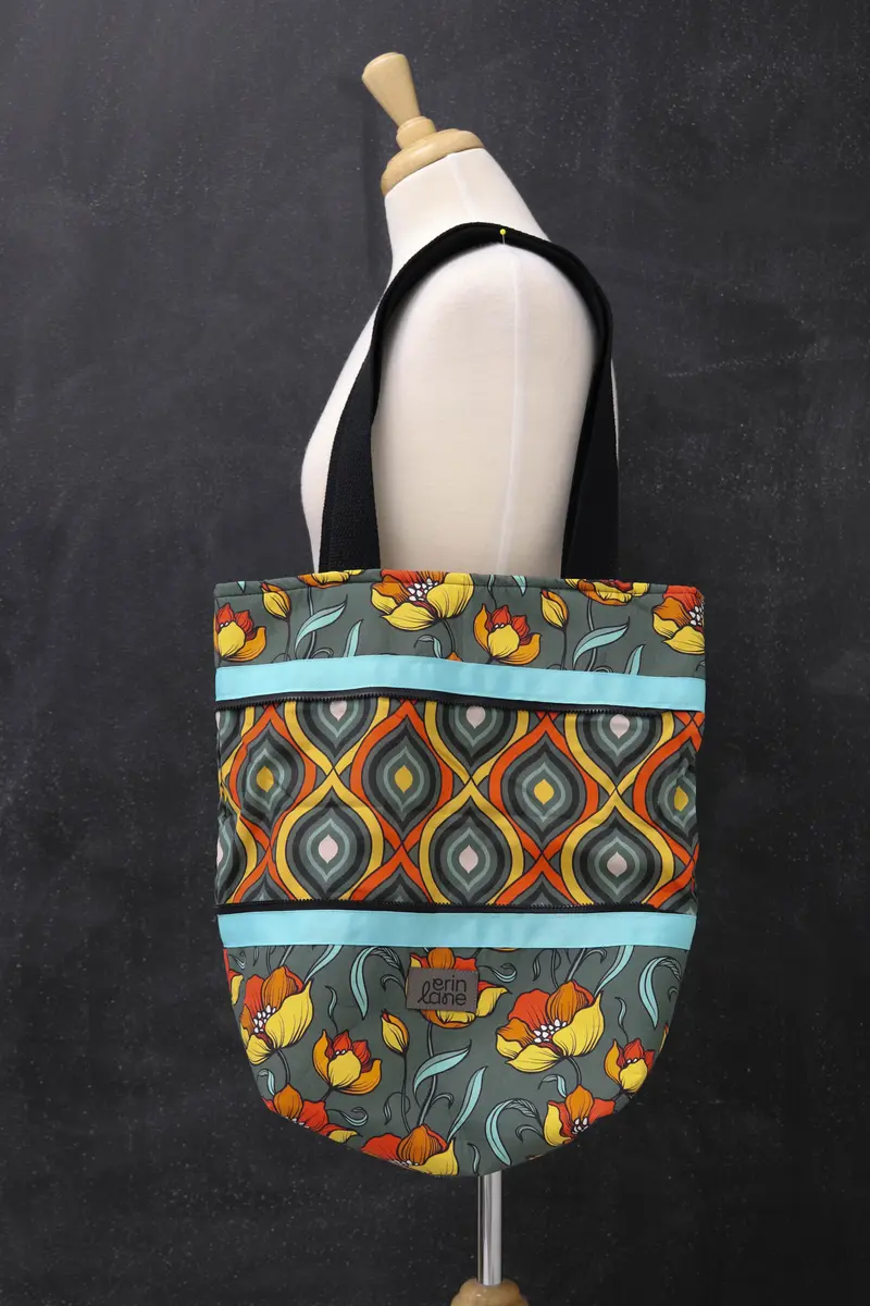 Hidden Potential Expanding Tote Bag in Fire Flowers