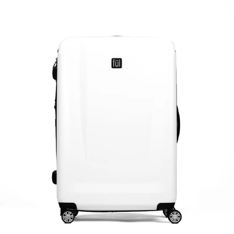 High Loader FŪL 25" Expandable White Rolling Luggage