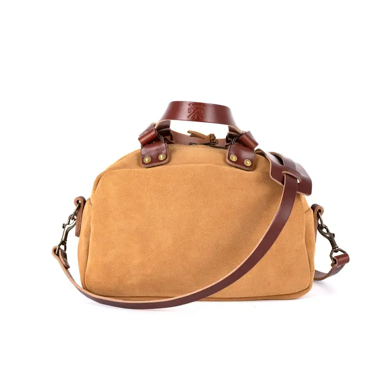HOFFMAN LEATHER CROSSBODY BAG - DESERT SUEDE