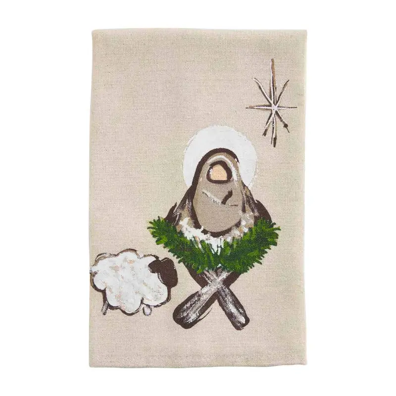 Holiday Painted Towel by Mudpie