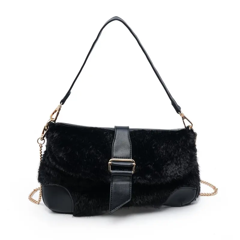 Hollee - Faux Fur Shoulder Bag