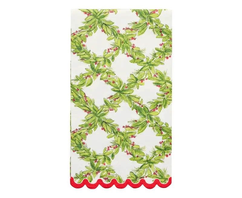 Holly Berry Guest Towels 20 Pack