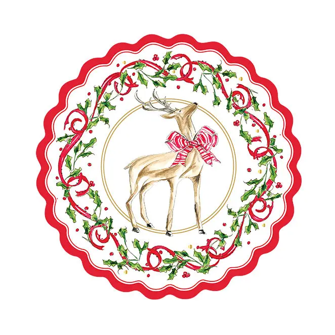 Holly Berry Salad Plates 8 Pack
