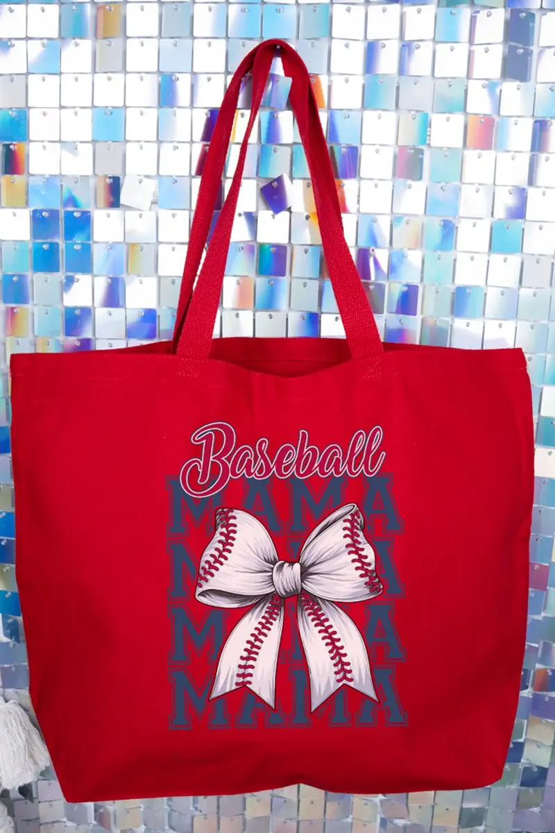 Home Run Mama Canvas Jumbo Tote