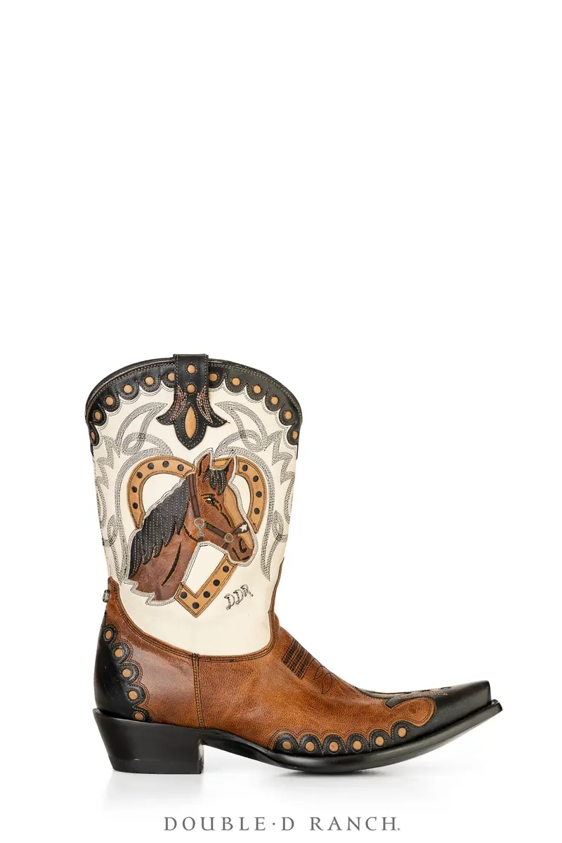 Horsiculture Boot in Bone and Nut