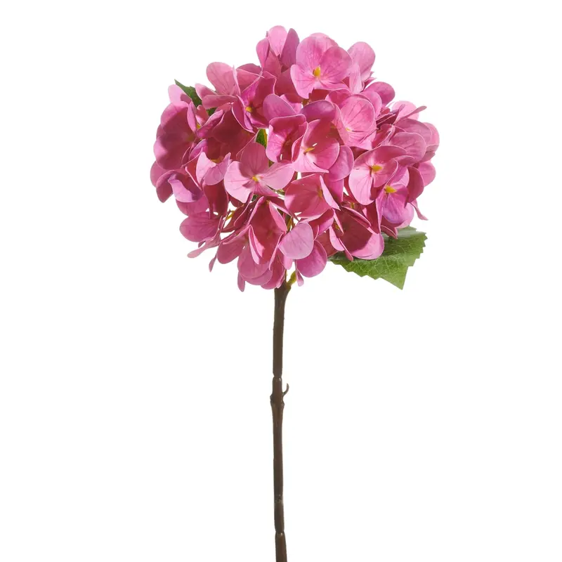 Hot Pink Hydrangea Stem 18 in