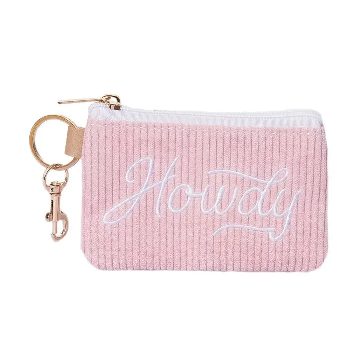 Howdy Corduroy Zip Wallet