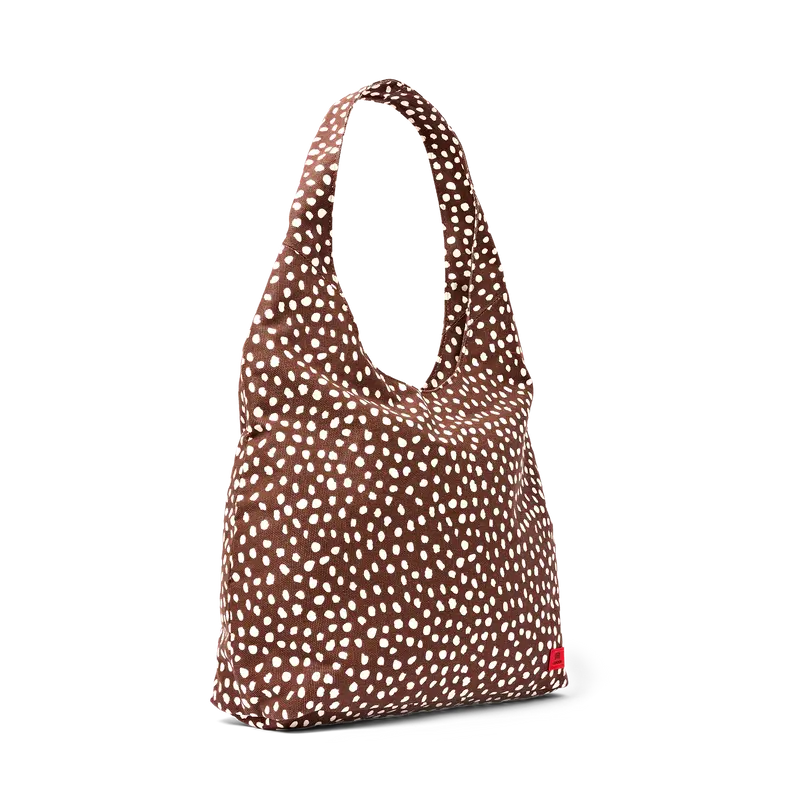 Hoxton Shoulder Bag in Brown Dot