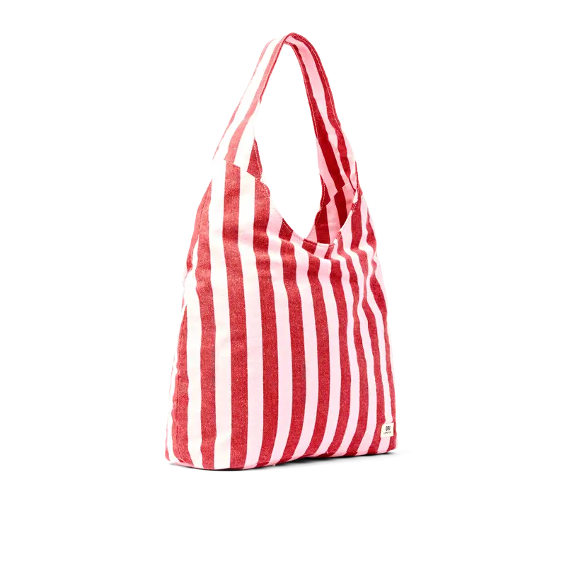 Hoxton Shoulder Bag in Strawberry Stripe