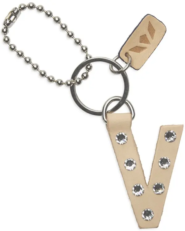 ICED ALPHABET CHARM "V"