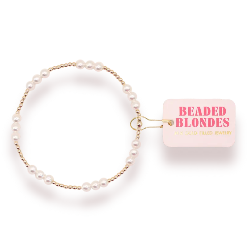 ILY Pearl Bracelet in Gold