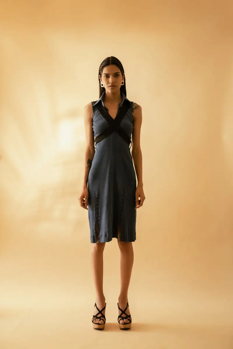 Indigo Shirt Dress
