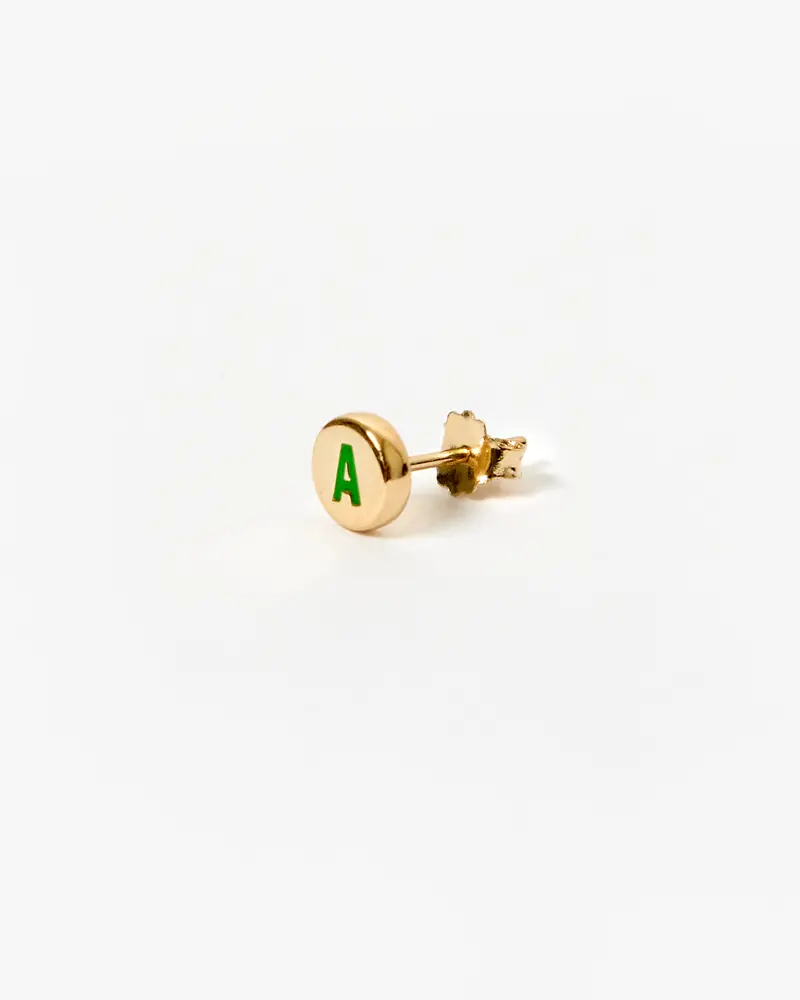 Initial Stud Earring