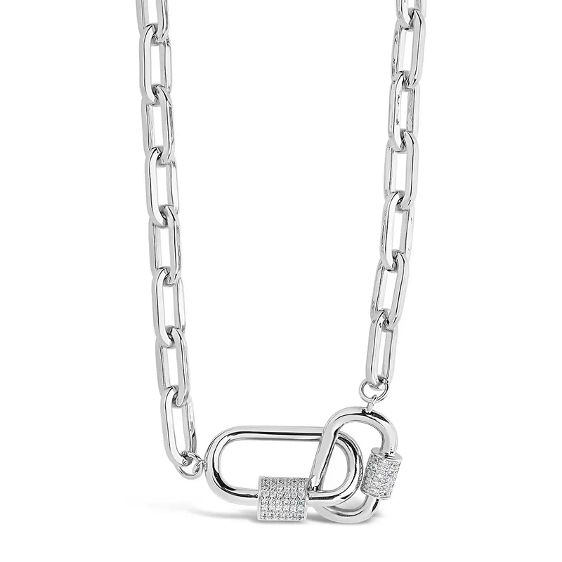 Interlocking Carabiner Pendant Necklace