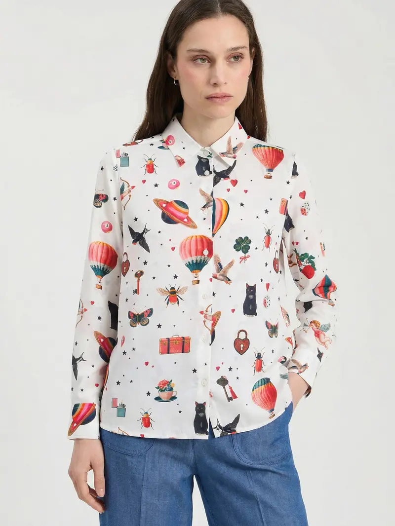 Isa Cupido Silk Shirt