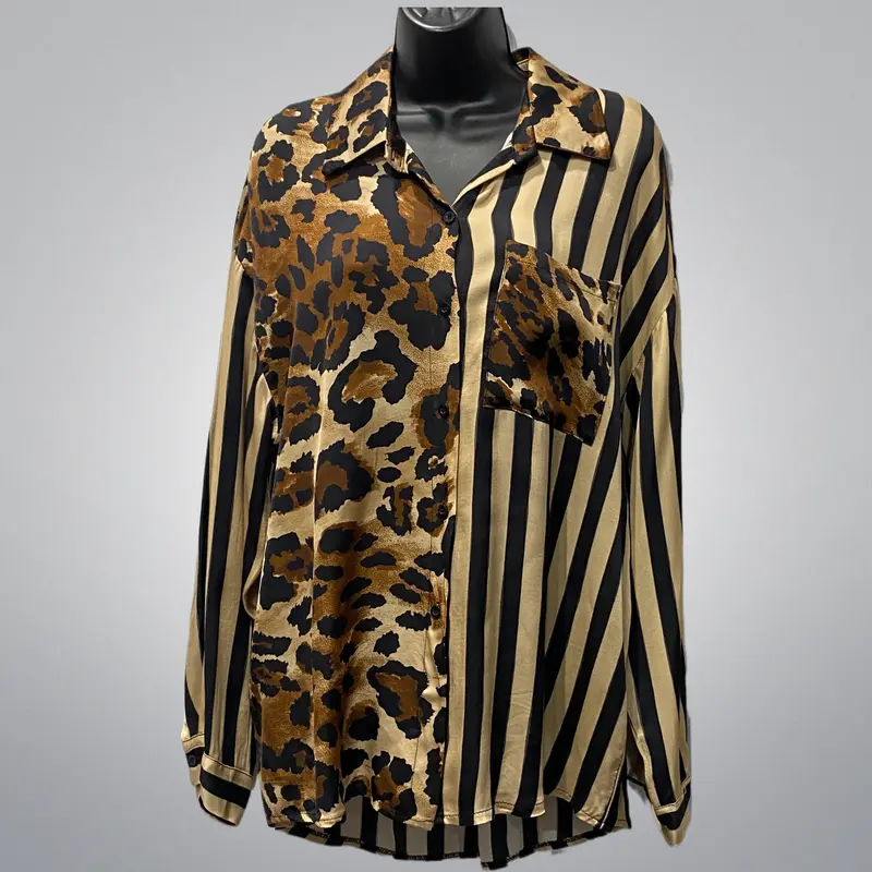 Italian Cheetah Printed Blouse