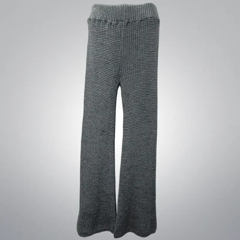 Italian Grey Knit Pants
