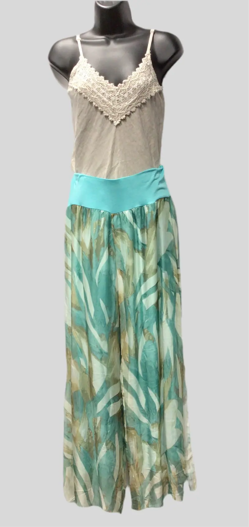 Italian Silk Blend Pants