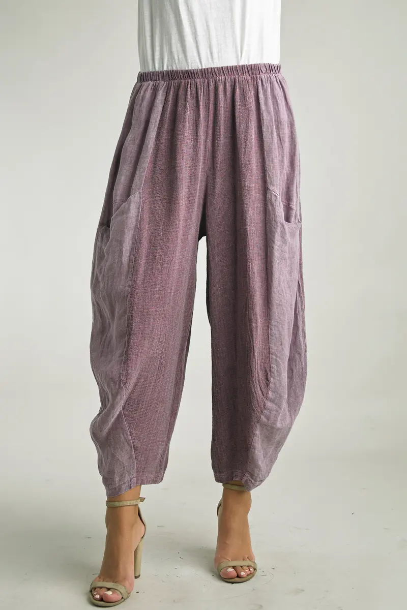 Italian Textured Balloon Pants