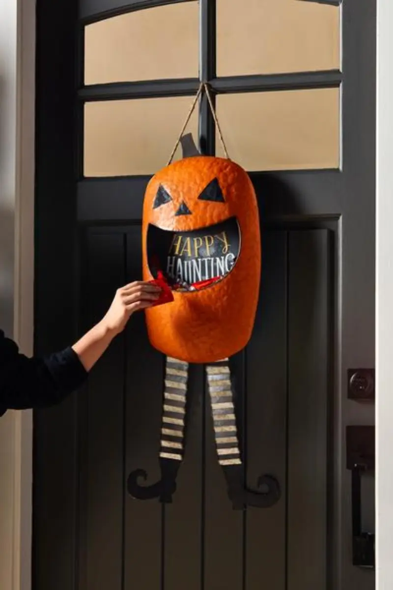 Jack O Lantern Candy Door Hanger by Mudpie