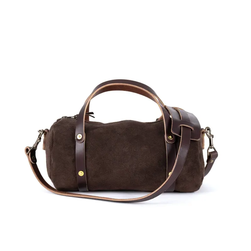 JANE LEATHER CROSSBODY - CHOCOLATE SUEDE