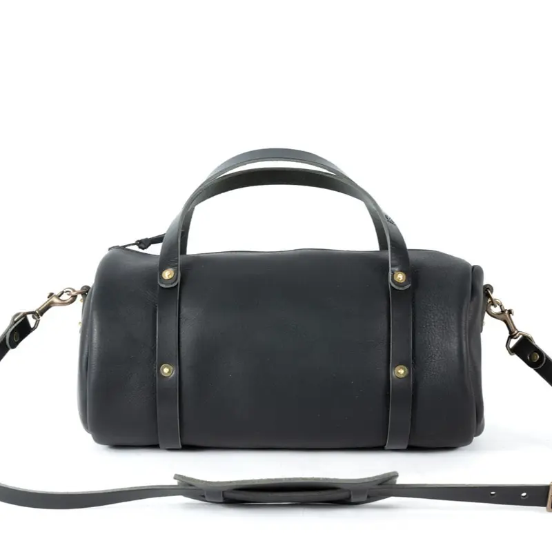 JANE LEATHER CROSSBODY - LARGE - BLACK | BLACK STRAPS