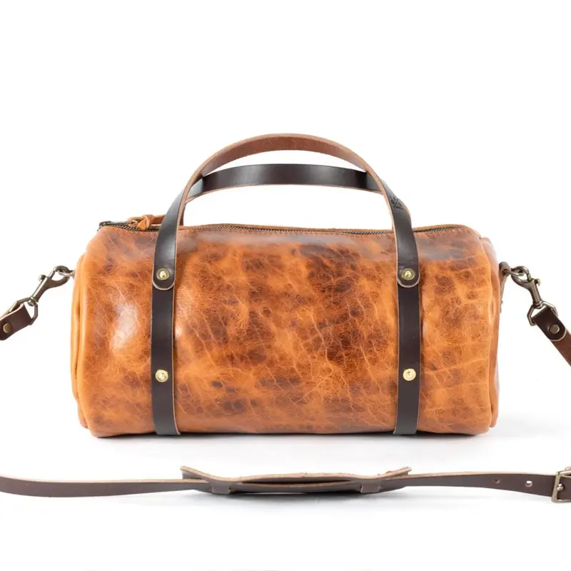 JANE LEATHER CROSSBODY - LARGE - PEANUT BISON | MOCHA STRAPS
