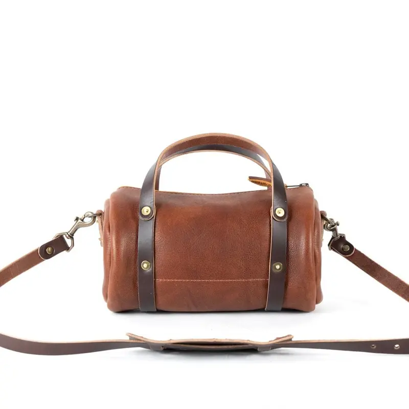 JANE LEATHER CROSSBODY - SMALL - SADDLE | MOCHA STRAPS