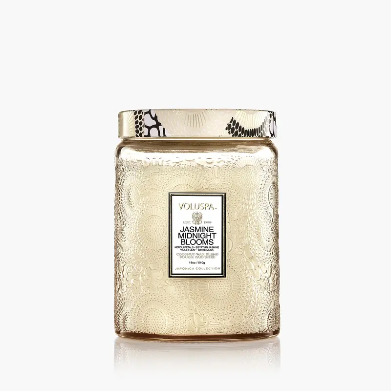Jasmine Midnight Blooms Large Jar Candle