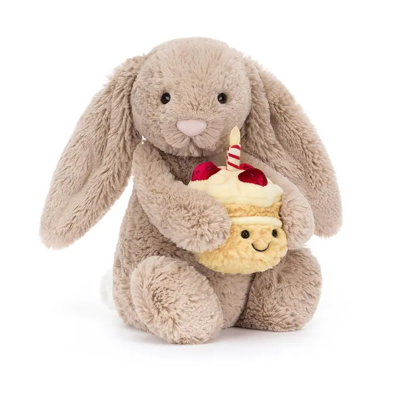 JellyCat Bashful Beige Bunny ‘Birthday’