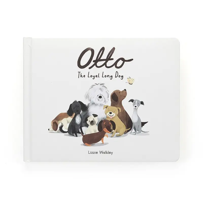 JellyCat Otto the Loyal Long Dog Book