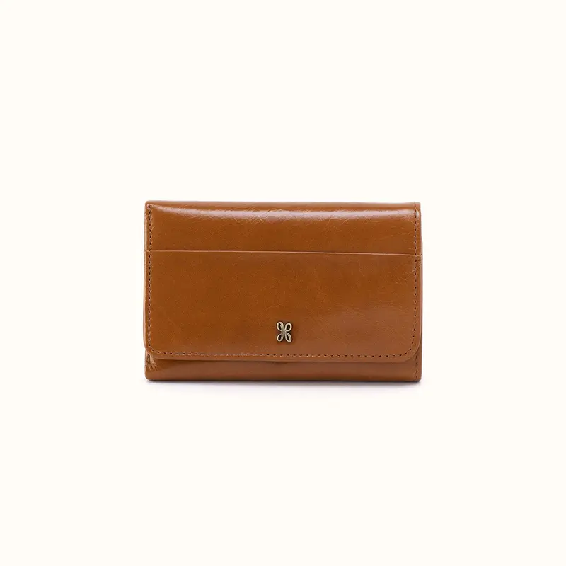 Jill Trifold Wallet in Truffle