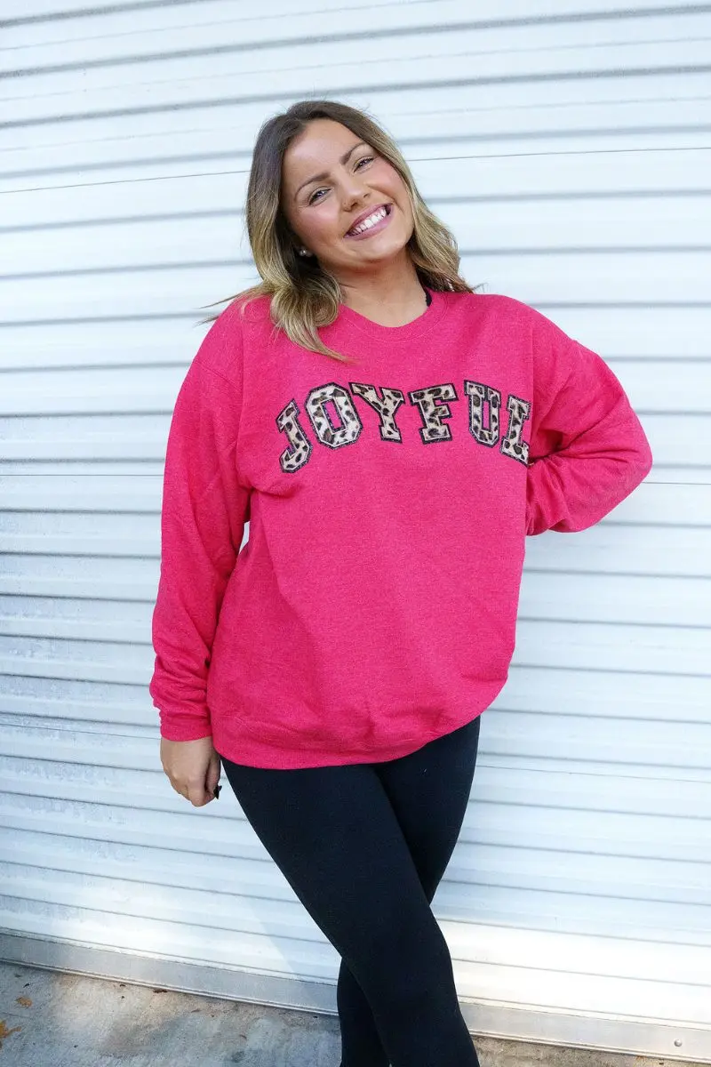 Joyful Chenille Patch Unisex NuBlend Crew Sweatshirt