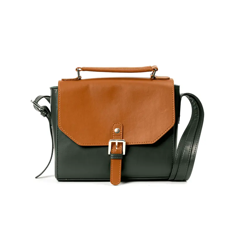 Juniper Vegan Leather Sling Bag - Green