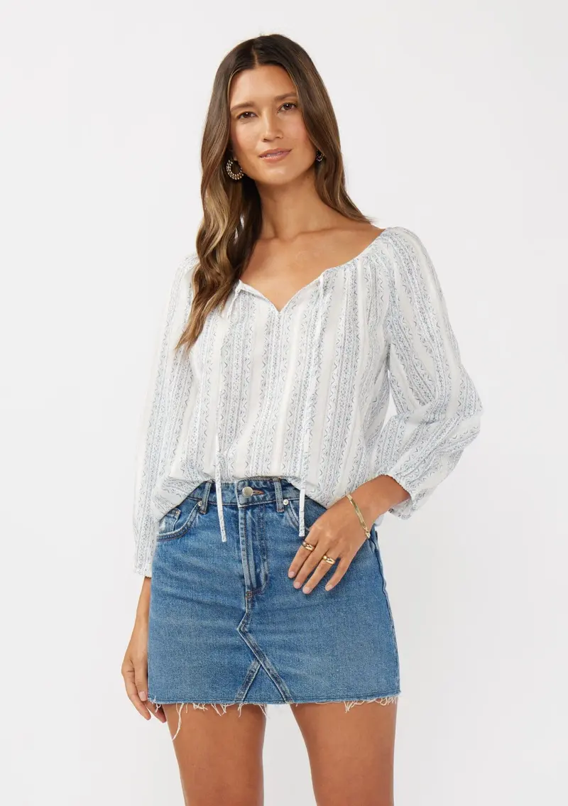 Kallie Striped Blouse