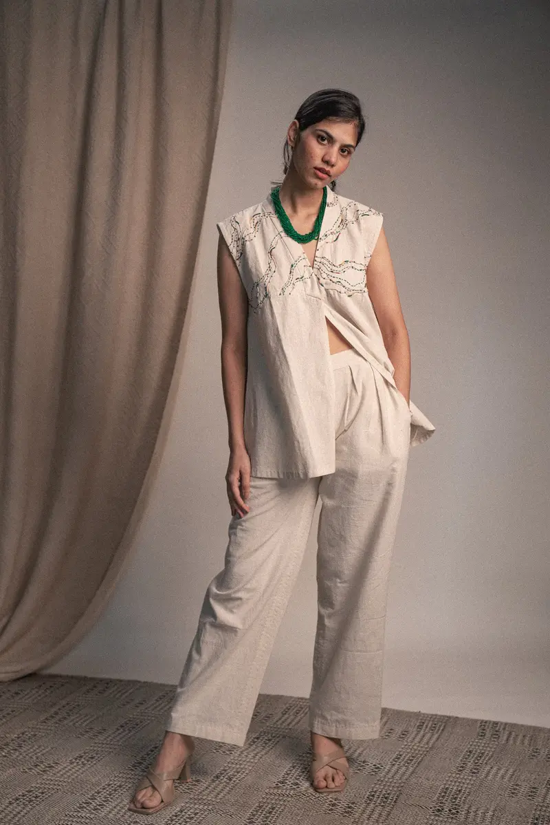 Kantha Embroidered Shrug