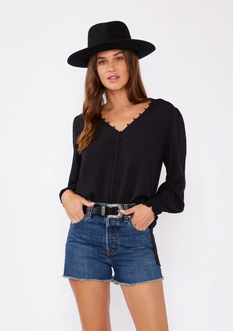 Kasia Button Front Blouse