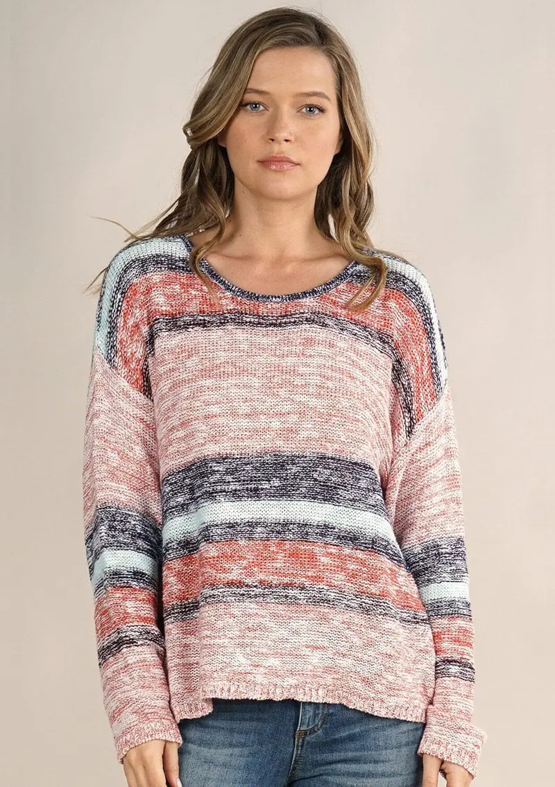 Kathryn Striped Knit Pullover