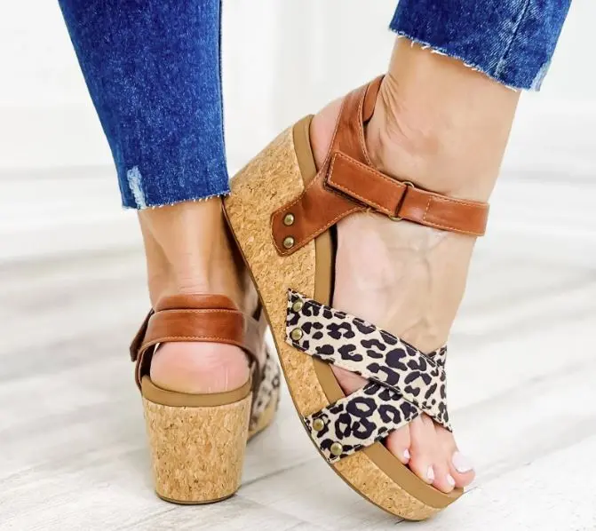 Kindle Corkys Sandal - Cognac Leopard