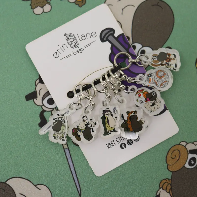 Knit Stitch Marker Set in Light Side Sheeple