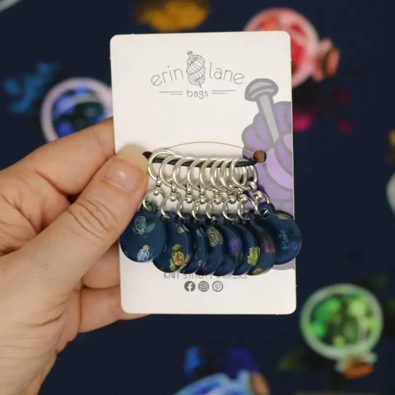 Knitting Stitch Marker Set in Catch a Falling Star