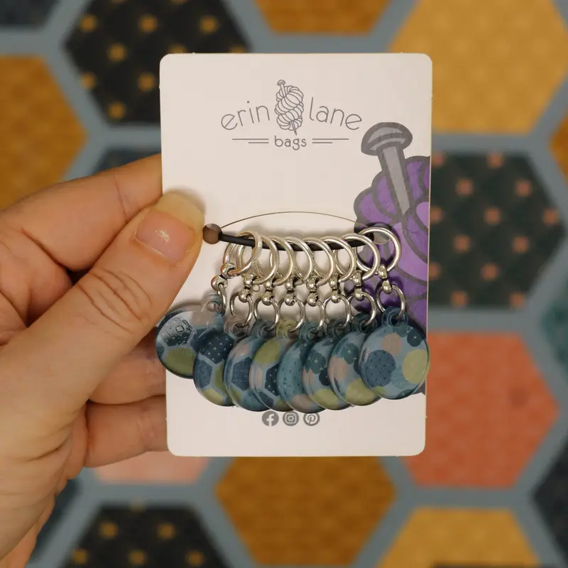 Knitting Stitch Marker Set in Razzle Dazzle