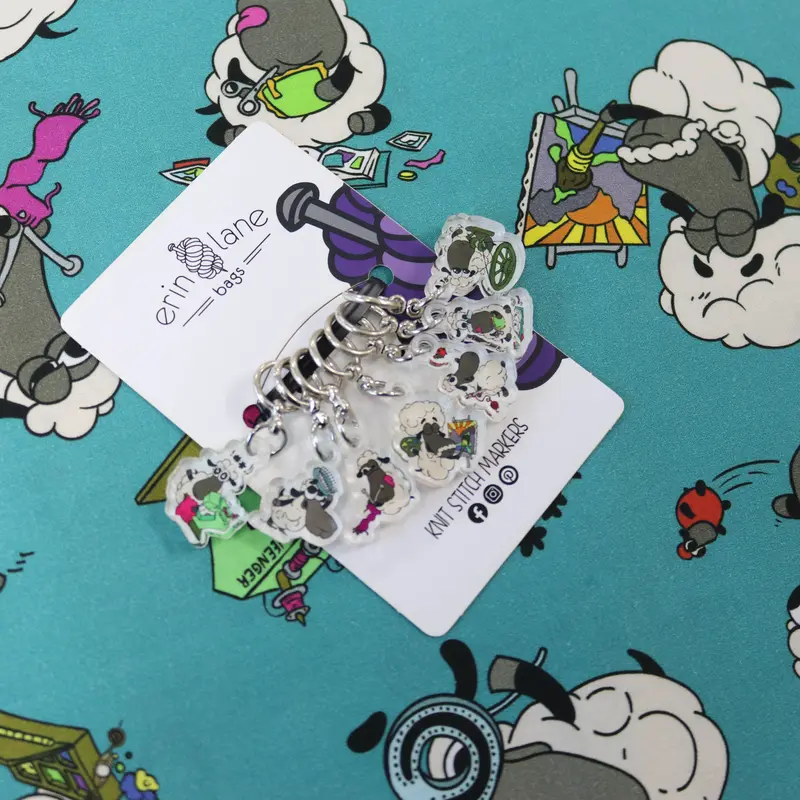 Knitting Stitch Marker Sets in Crafting Sheeple