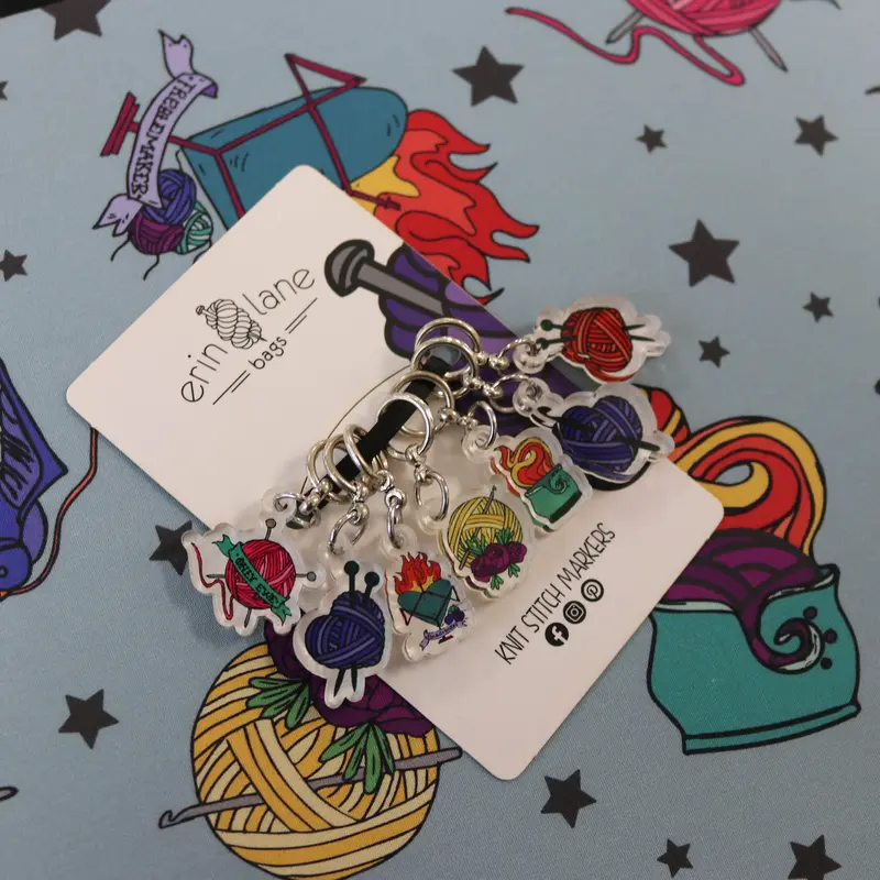 Knitting Stitch Marker Sets in Flash Your Stash
