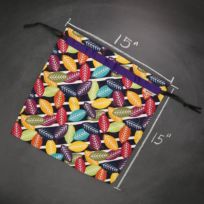 Large Drawstring Bag in Birchwood Blitz